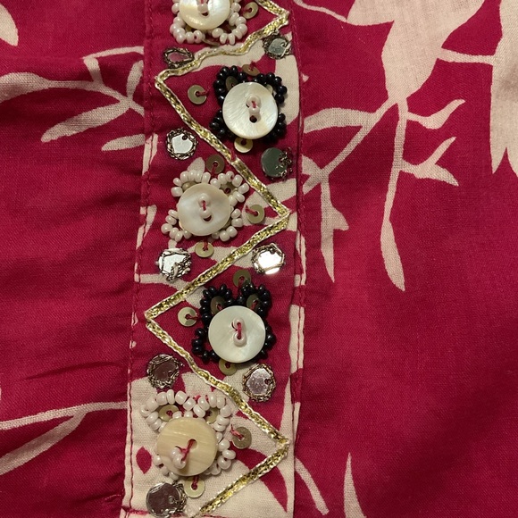 Soft Surroundings Pink Tunic Cover‎ Up Floral Print - Picture 7 of 11